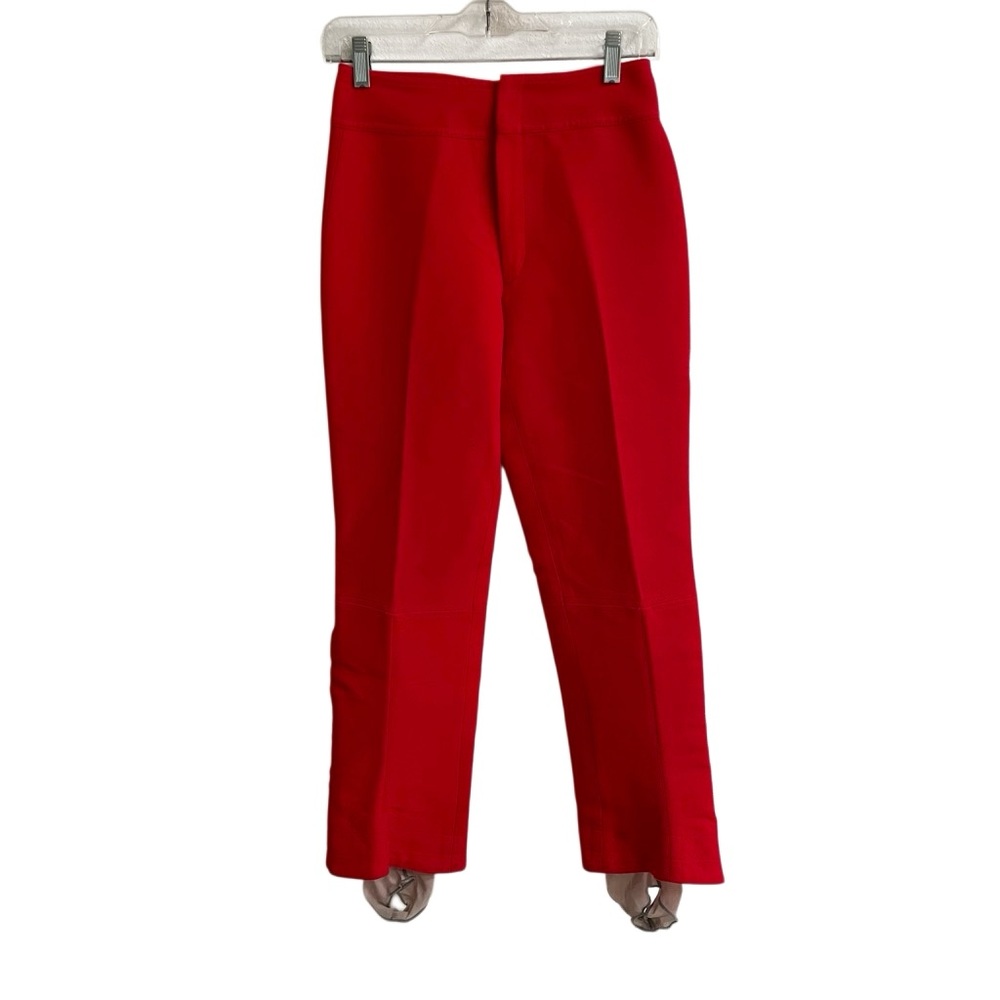 Vintage Bogner Ski Pants Wide Leg Stirrup‎ Red Wool Women's 6 READ